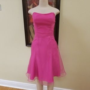 Fuchsia Size 10 cocktail dress w/Spaghetti Straps
